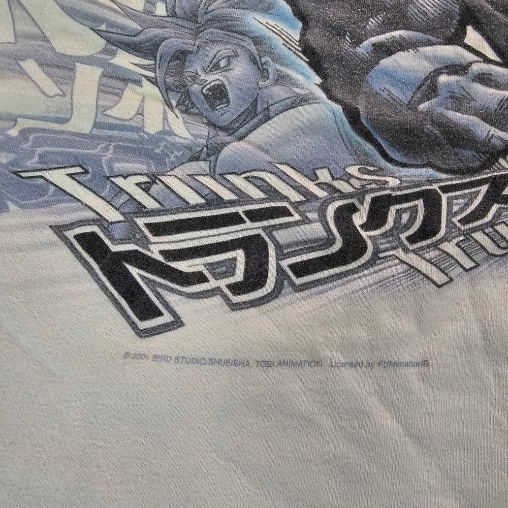 Vintage Dragon Ball Z Trunks Graphic Shirt White Mens Small Anime Y2K Youth XL - Picture 2 of 9